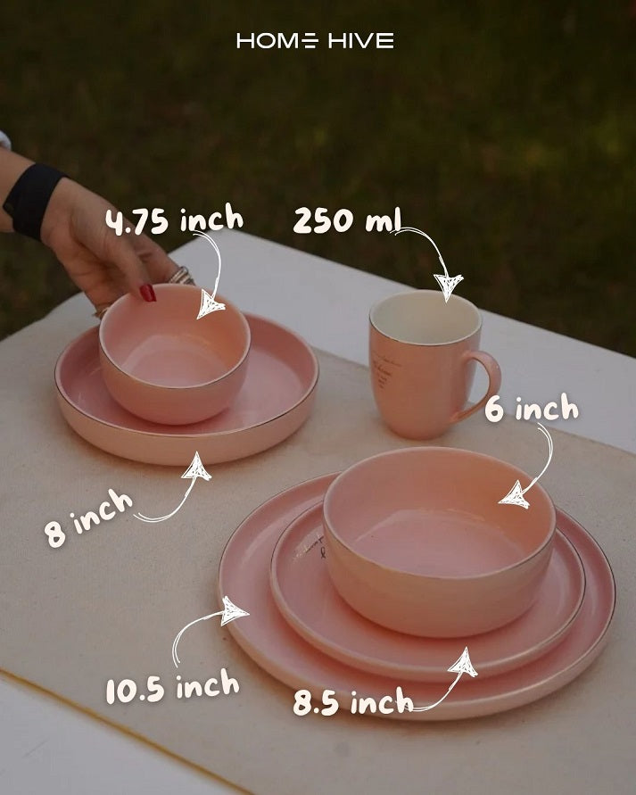 طقم عشاء بورسلين روزيه ألور (32 قطعة)