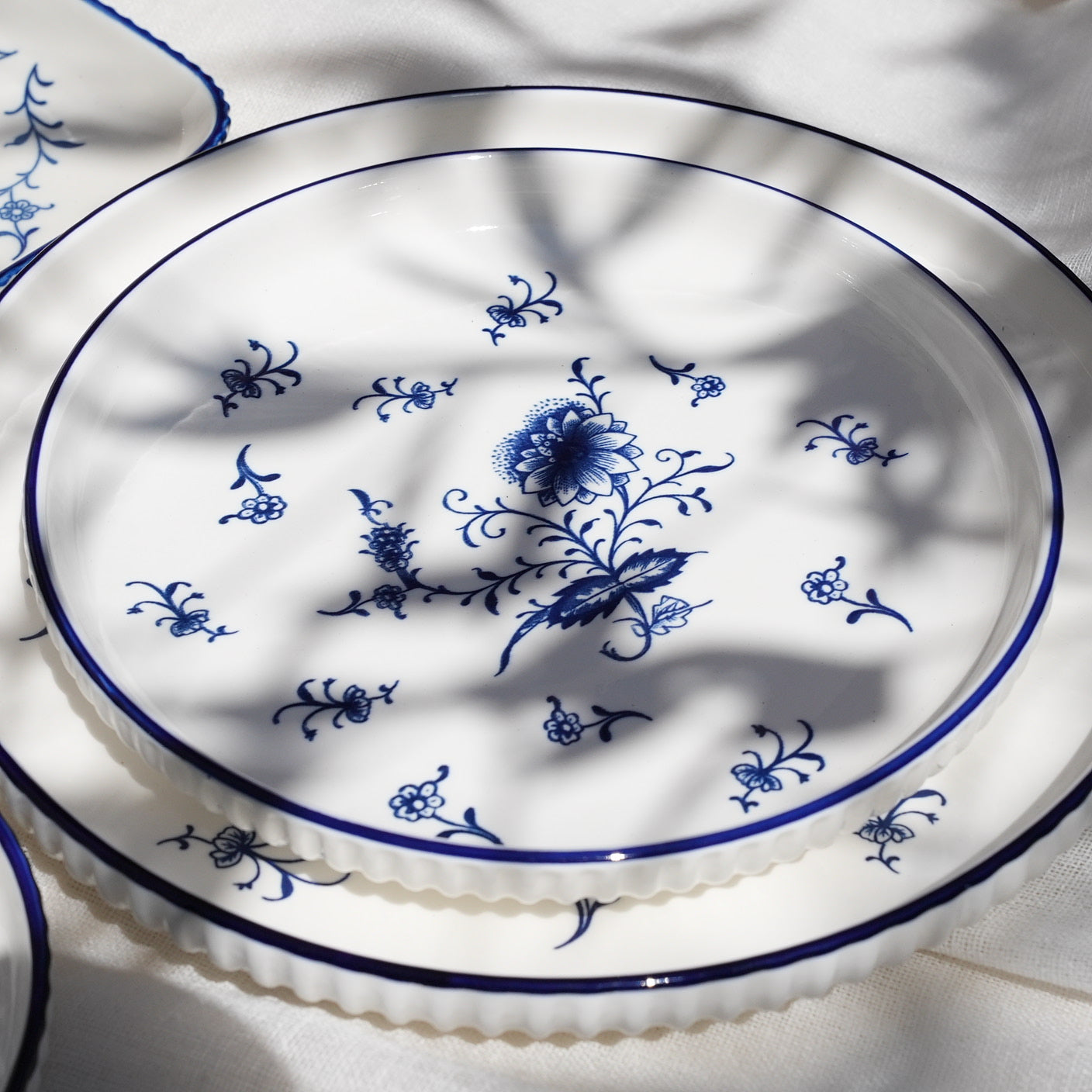 New Blue Garden Dinner Set (32 Pieces)