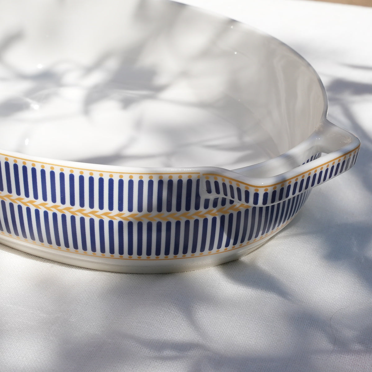 Verona Stripe Oval Baking Casserole