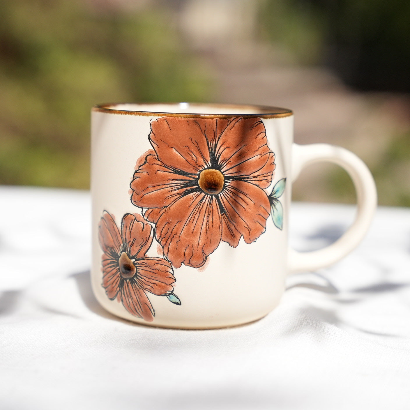 Blue Petal Mug