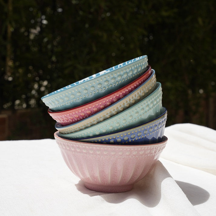 Mosaic Charm Large Bowl Set (Set of 6)