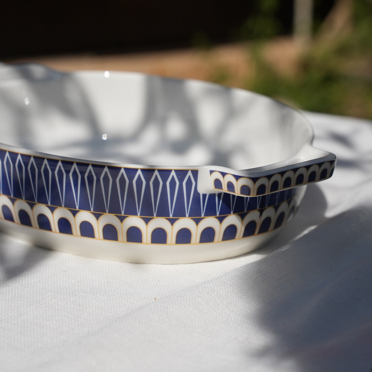 Aurelia Mosaic Oval Baking Casserole