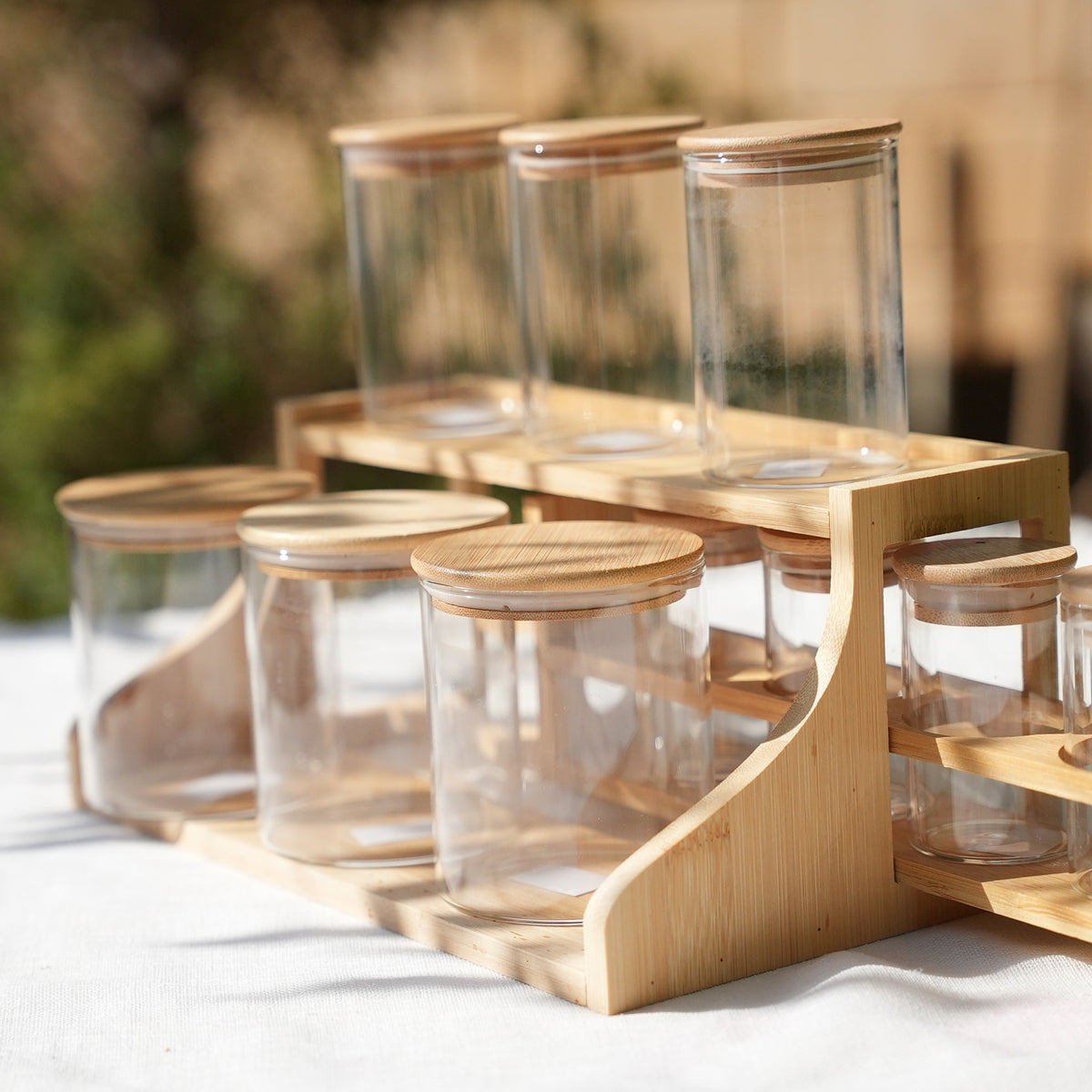 Bamboo Pantry Spice Set (12 pieces)