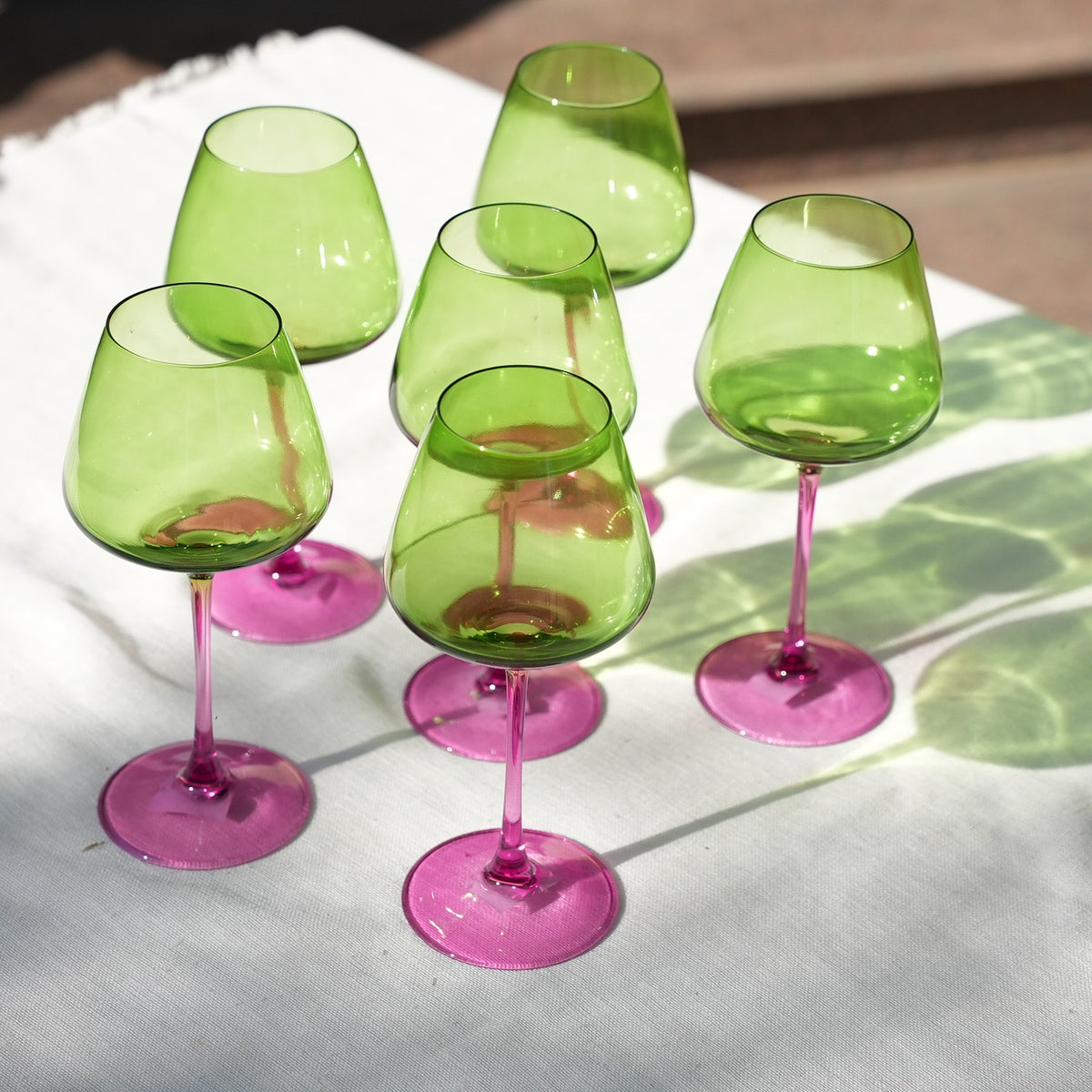 Lush Pop Stem Glass Set (6 Pieces)