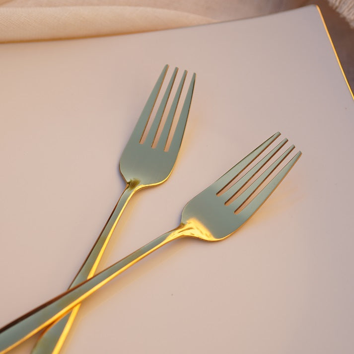 Large Golden Luxe Dinner Fork (set of 6)