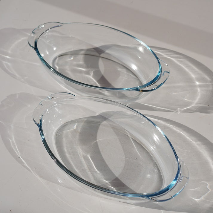 CrystalBake Oval Tray Set (2 Pieces)