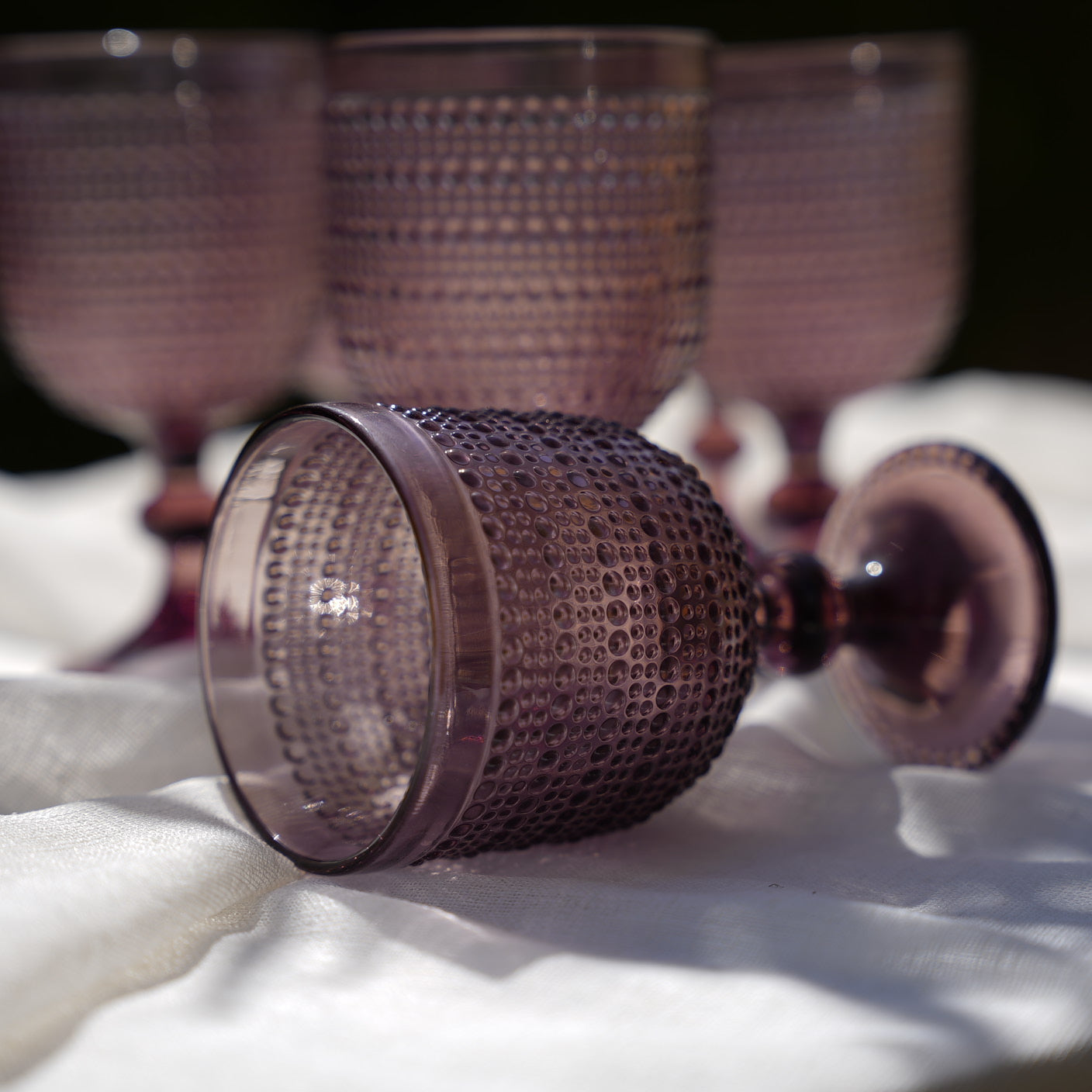 Dots Texture glass Set (6 Pieces)
