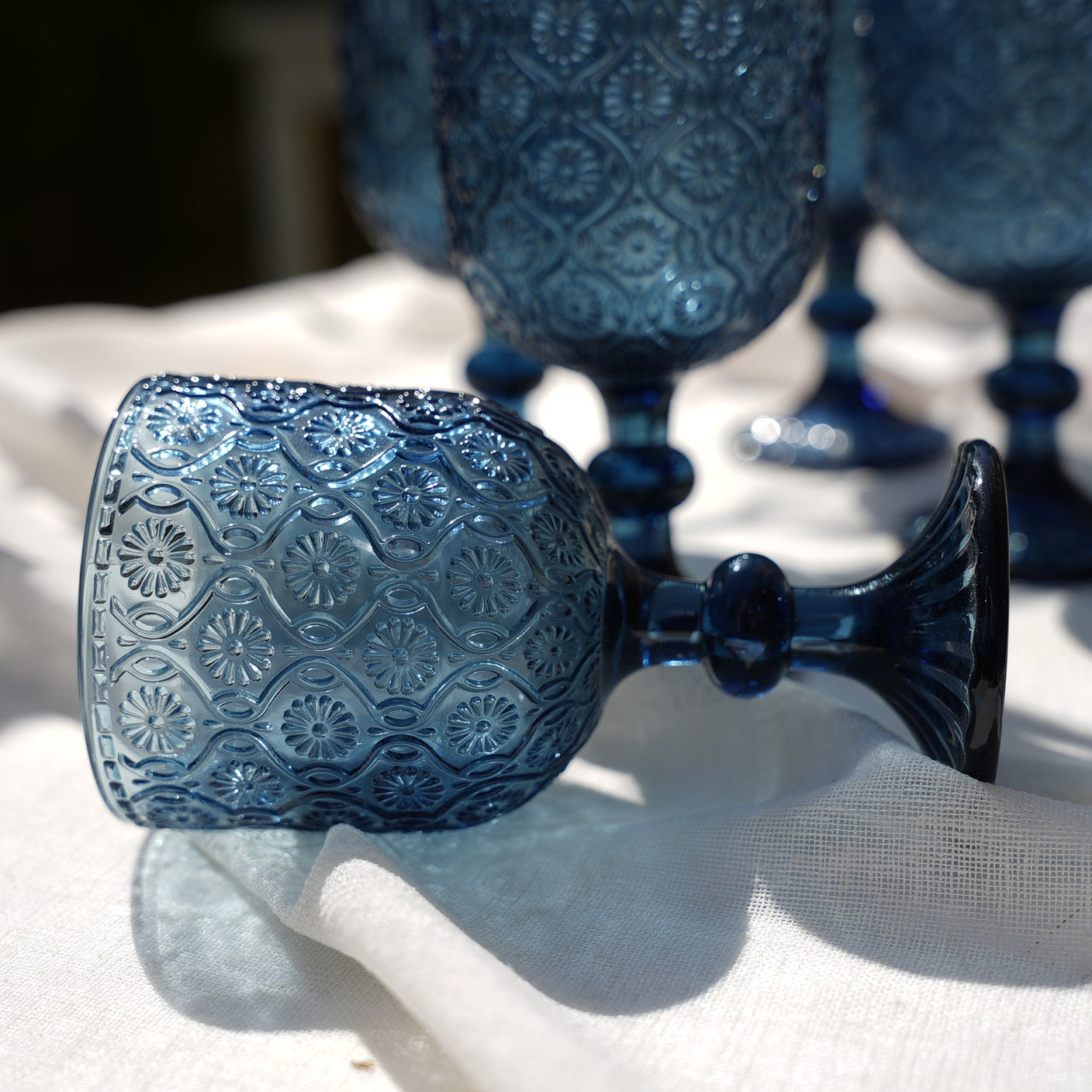 Rose Texture glass Set (6 Pieces)