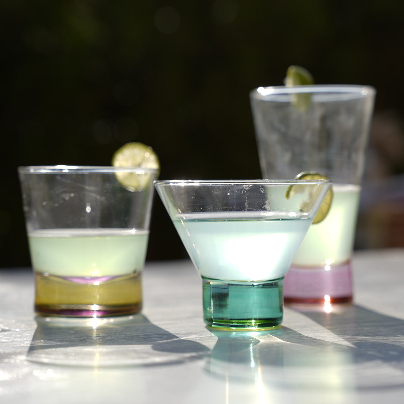 Aurora Glass Tumblers Set (18 Pieces)