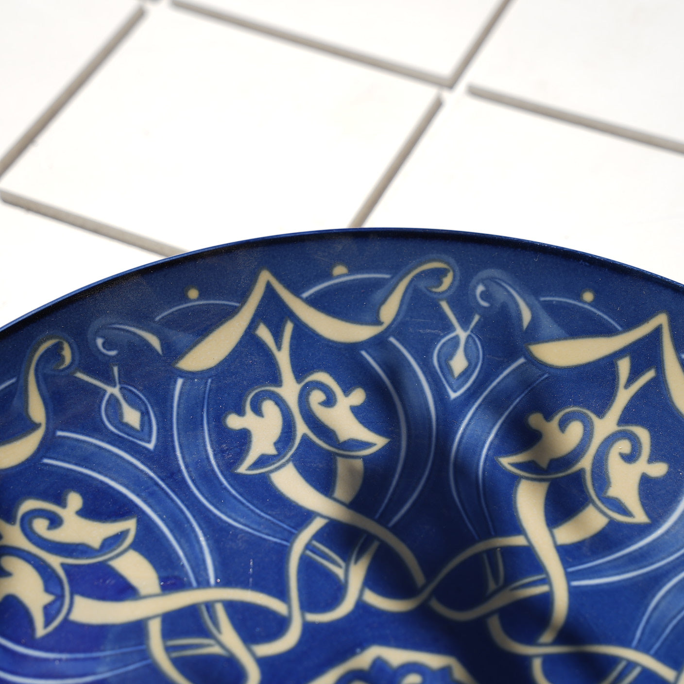Matte Blue Large Flat Plate