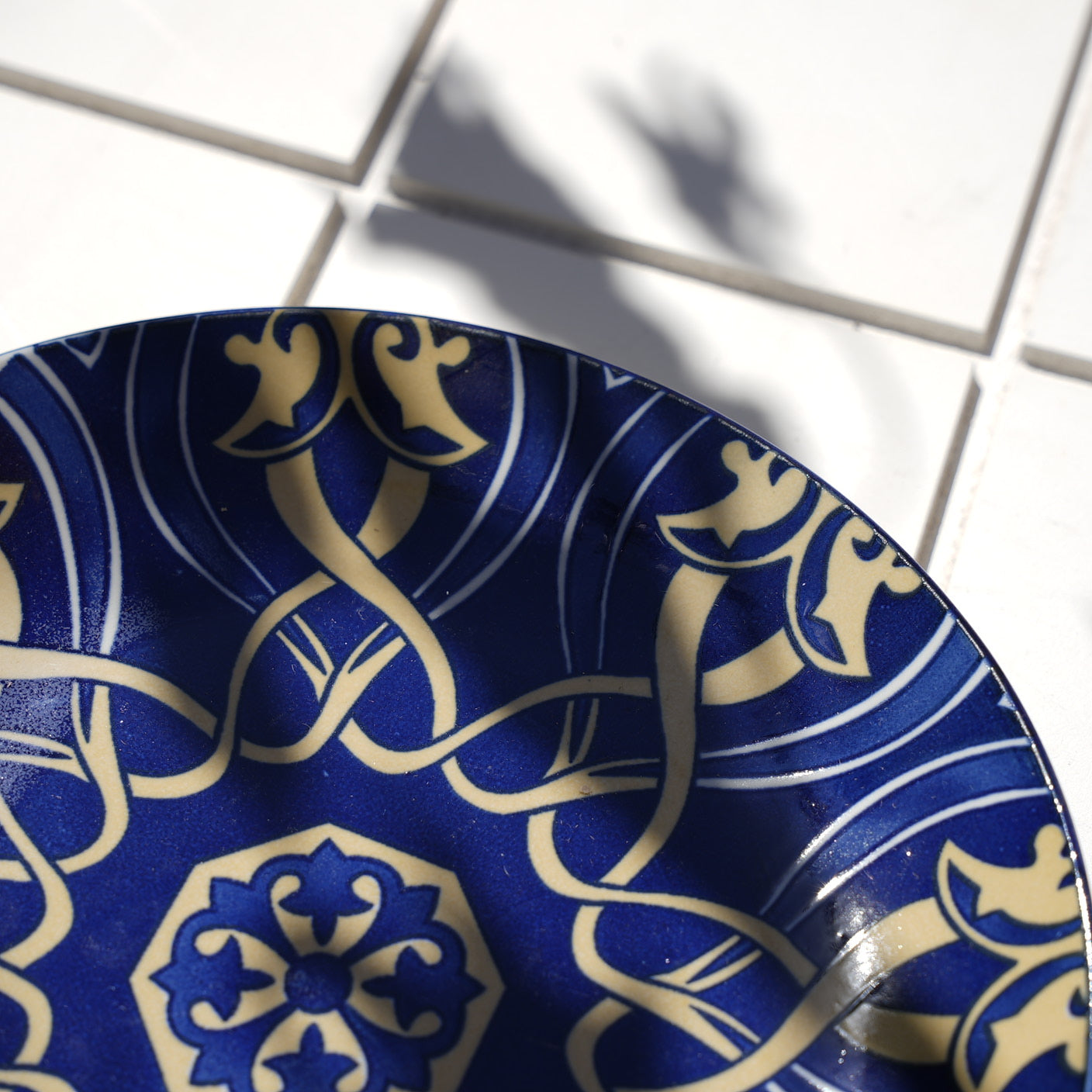 Matte Blue Medium Flat Plate