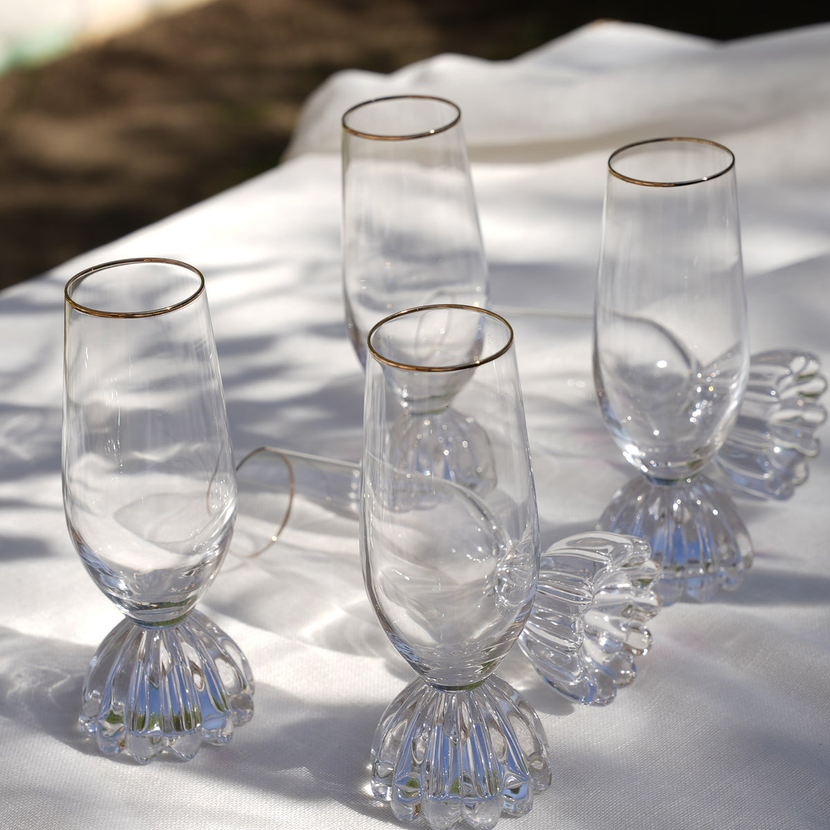 Petal Stem Glass Set (Set of 6)