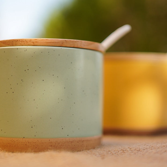 Earthy Harmony Porcelain Canisters