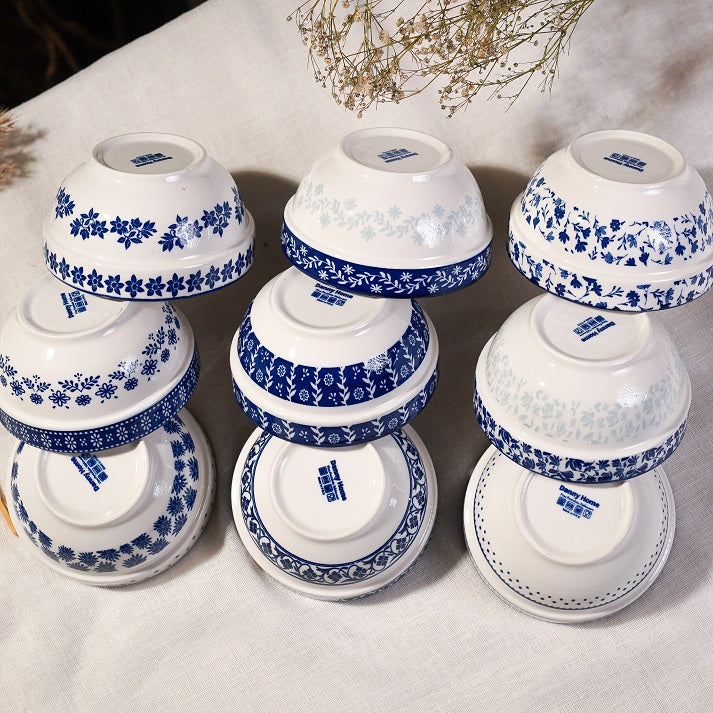 Classic Blue Blossom Bowls
