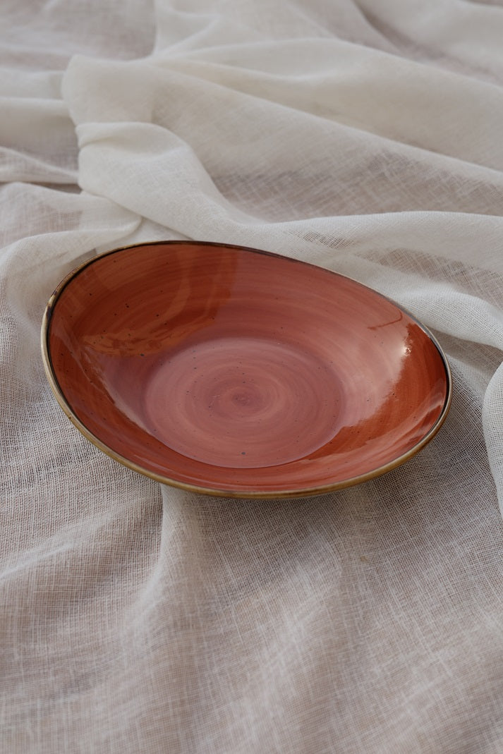 Sunset Oval Serving Plate