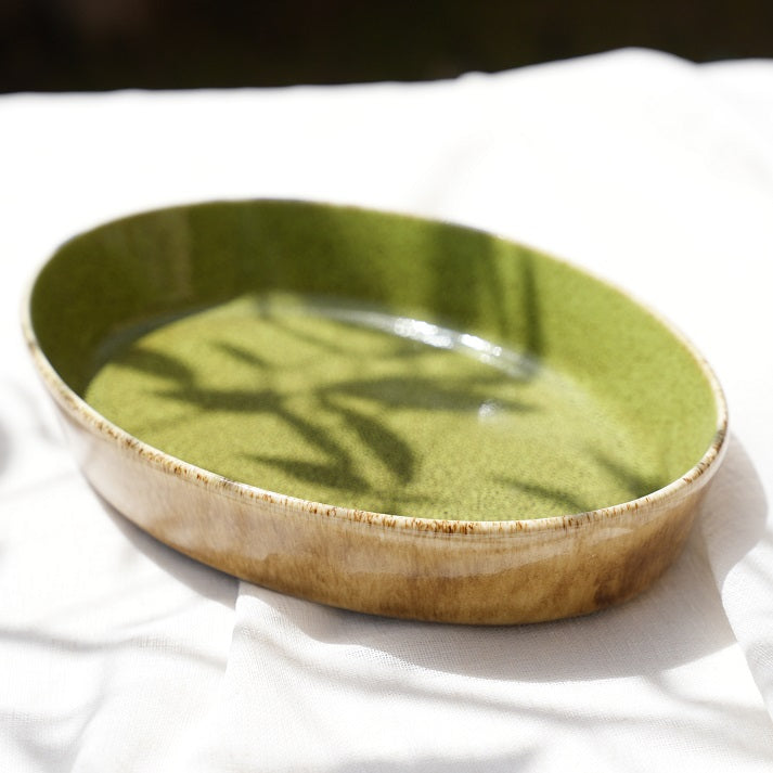 Moss Oval Serving Casserole