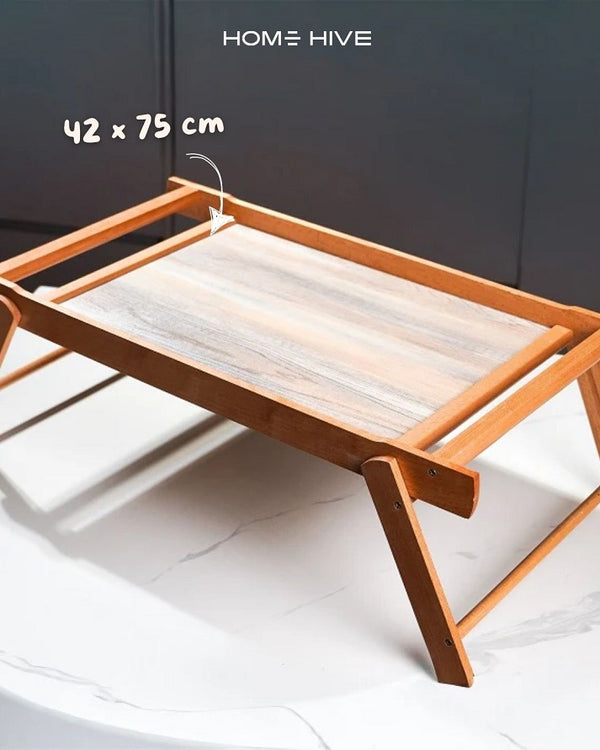 Wooden Foldable Bed Tray