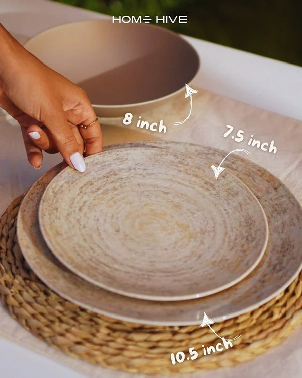 Sandstone Serenity Dinner Set (18 pieces)