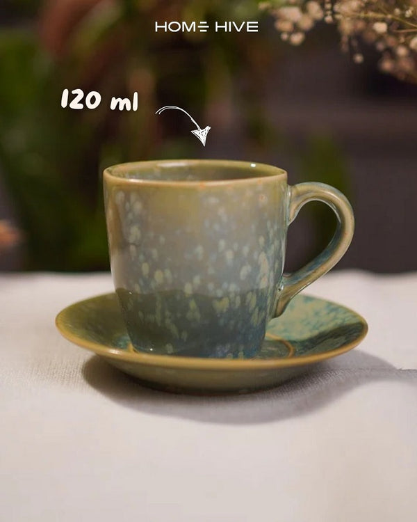 Speckled Green Coffee Set (12 Pieces)