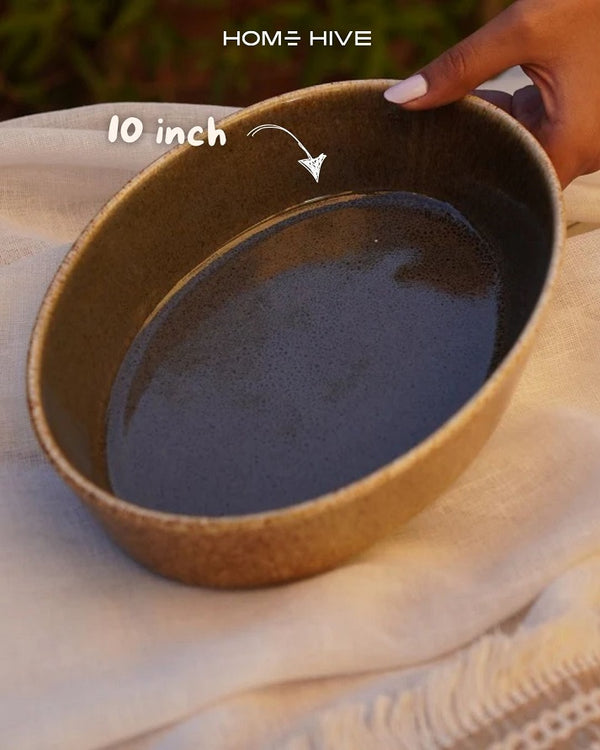 Rustic Stone Oval Baking Dish