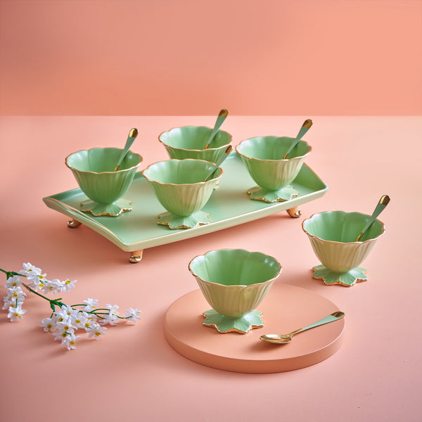 Floral Ice Cream Set