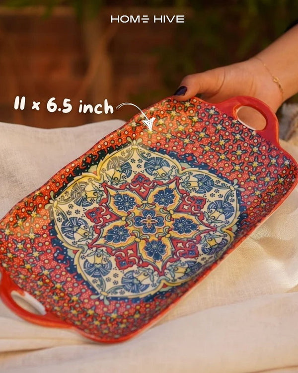 Oriental Rectangular Serving Dish