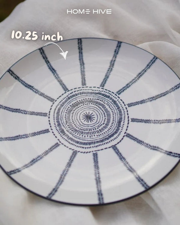 Indigo Bloom Dinner Plate