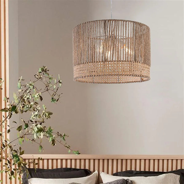 Rustic Weave Pendant Lamp