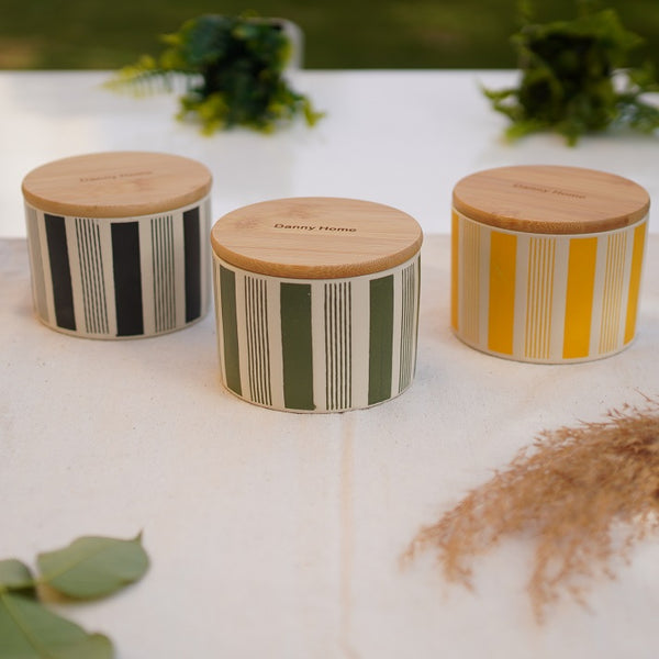 Earthline Bamboo Lid Canister Set