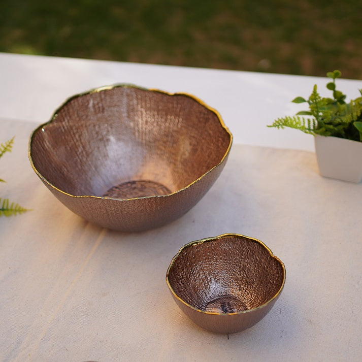 Bronze Bloom Bowl Set