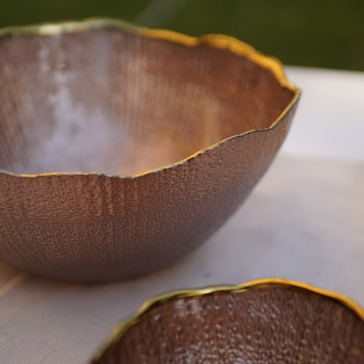 Bronze Bloom Bowl Set