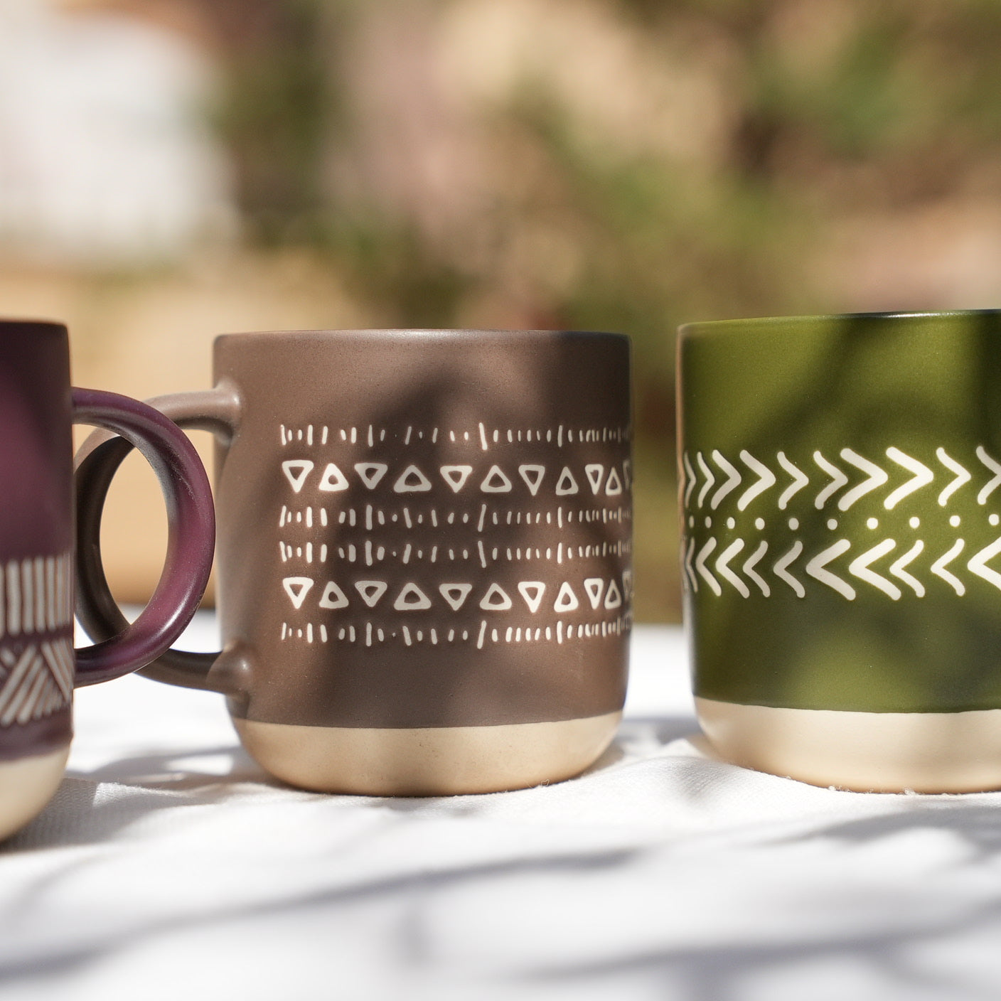Matte Striped Mug