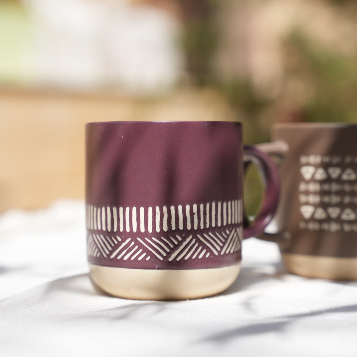 Matte Striped Mug