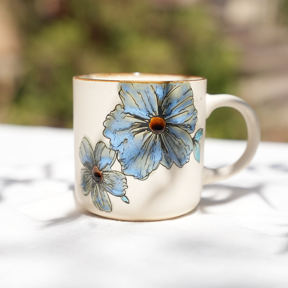 Blue Petal Mug