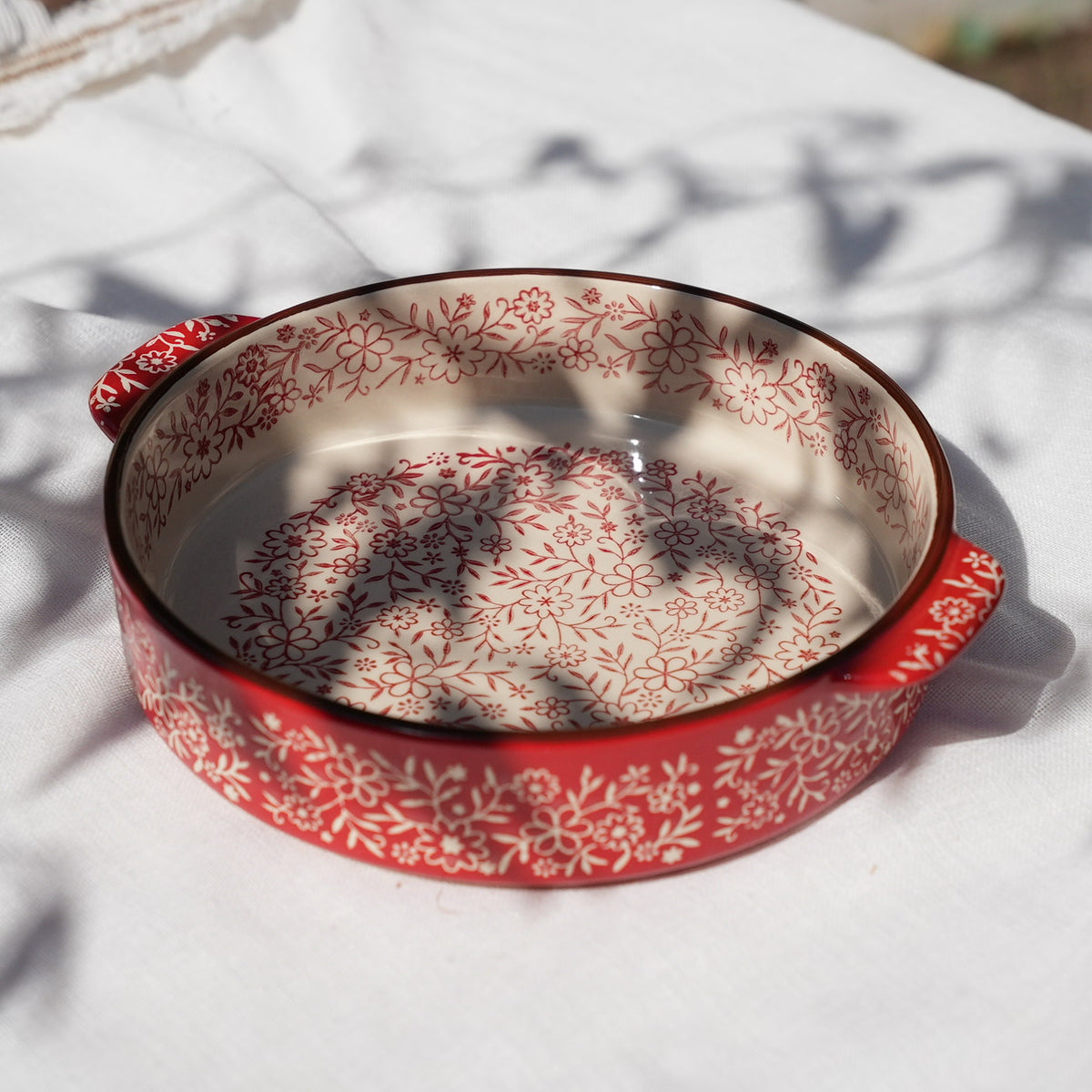 Rosalie Garden Round Baking Casserole