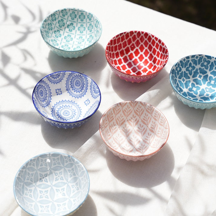 Mosaic Charm Small Bowl Set (Set of 6)
