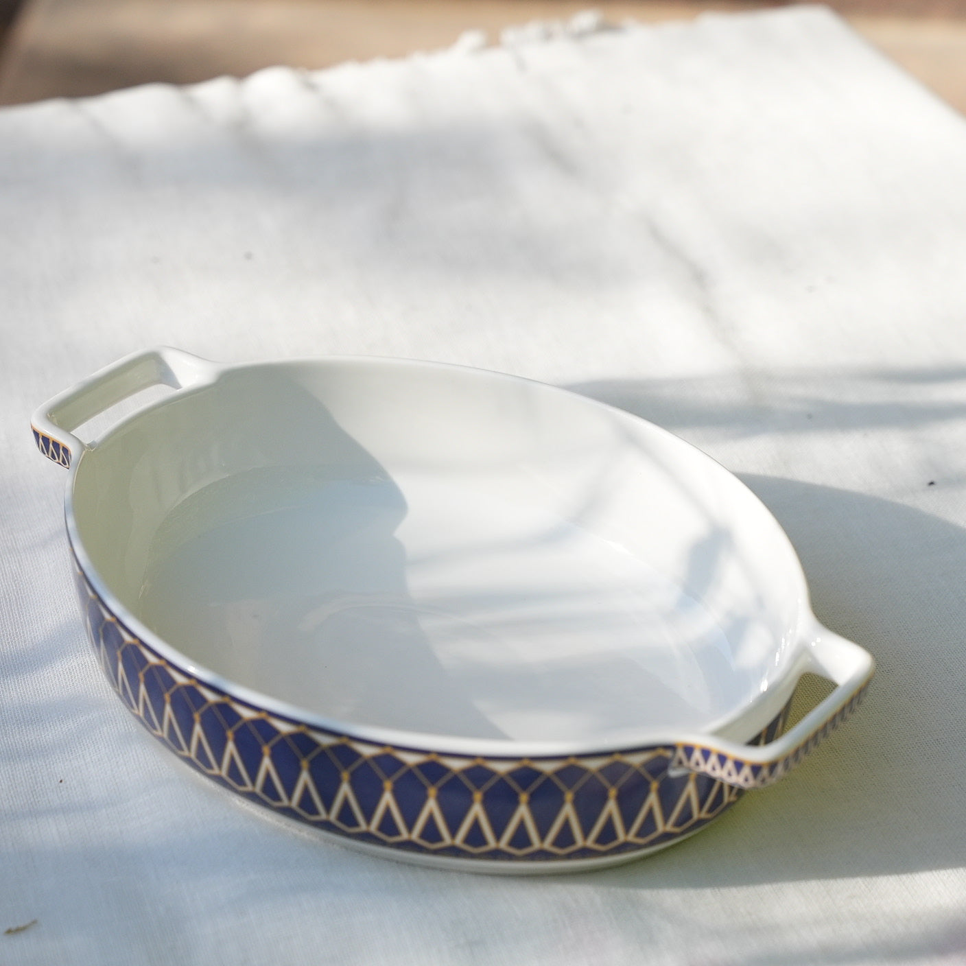 Imperial Lattice Oval Baking Casserole
