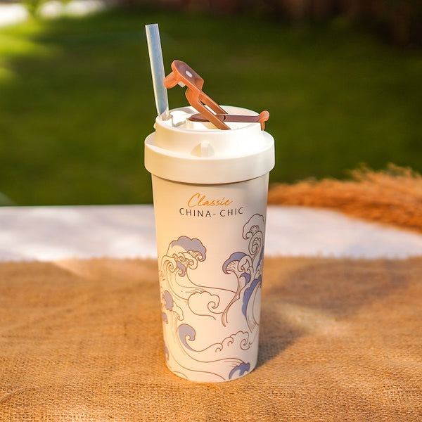 Signature White Tumbler