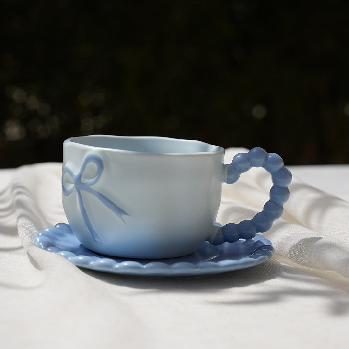 Blush Bow Tea Cup