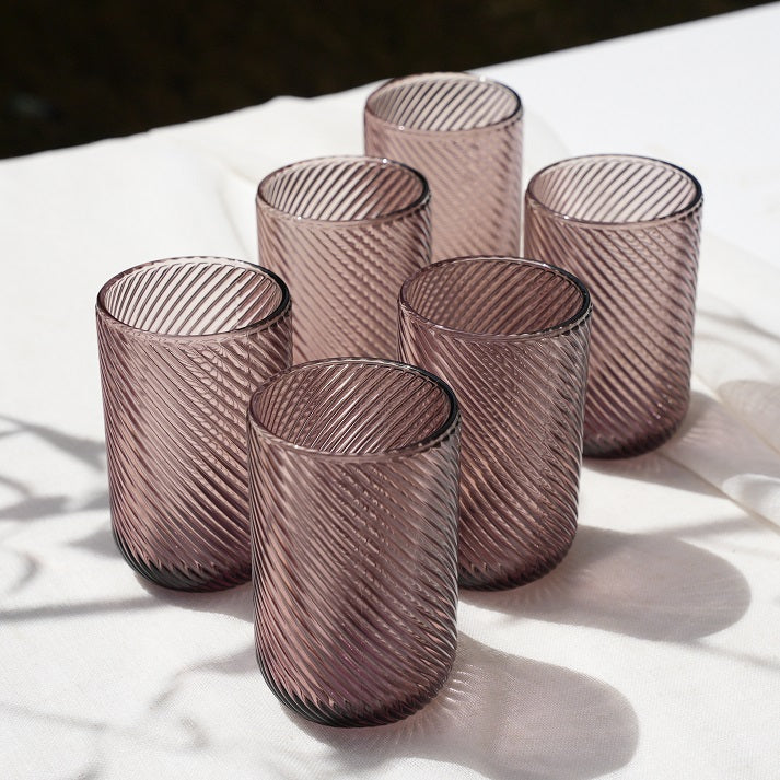 Azure Twist Glass Set (6 Pieces)
