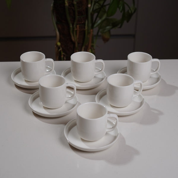 White Espresso Set (12 Pieces)
