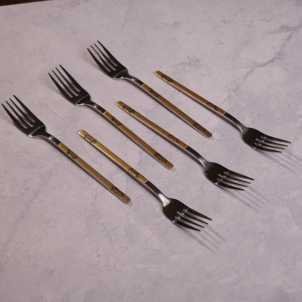 Small Gold Forks (Set of 6)