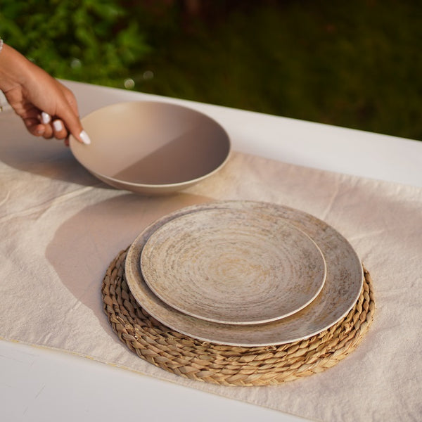 Sandstone Serenity Dinner Set (18 pieces)