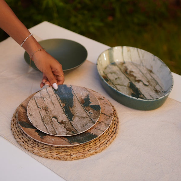 Rustic Drift Dinner Set (19 pieces)