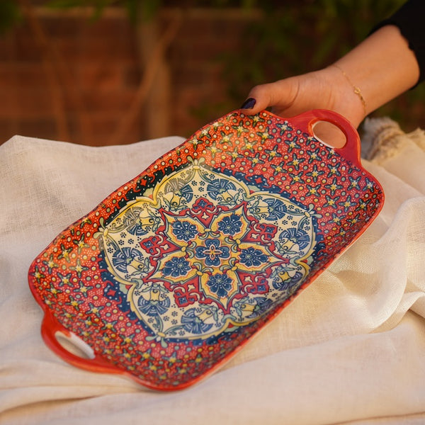 Oriental Rectangular Serving Dish
