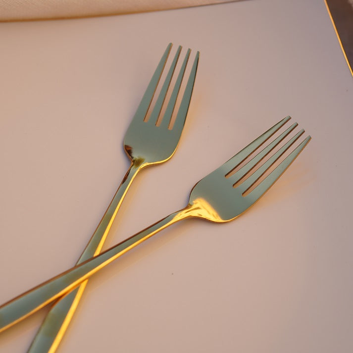 Small Golden Luxe Dinner Fork (set of 6)