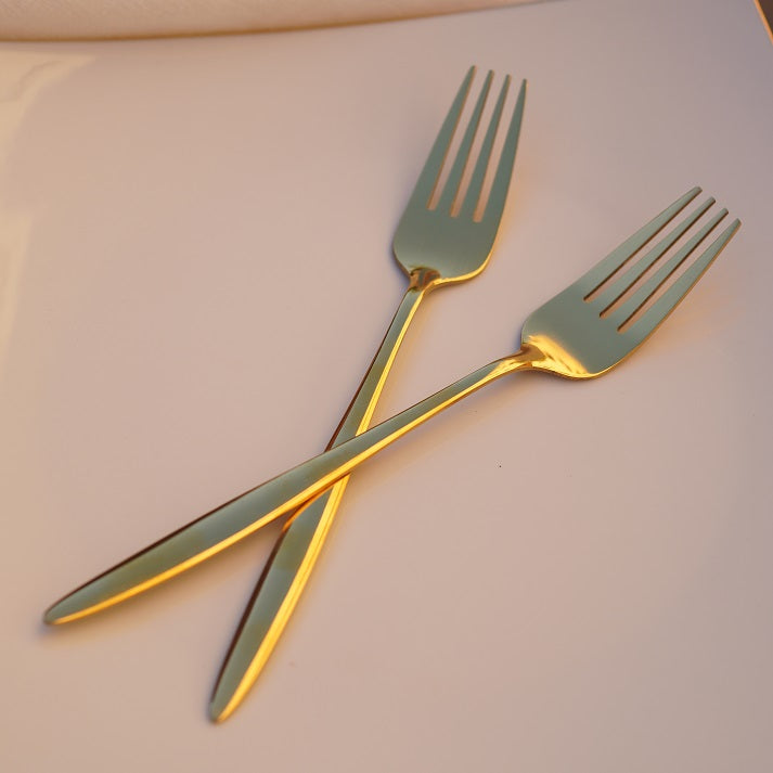 Large Golden Luxe Dinner Fork (set of 6)