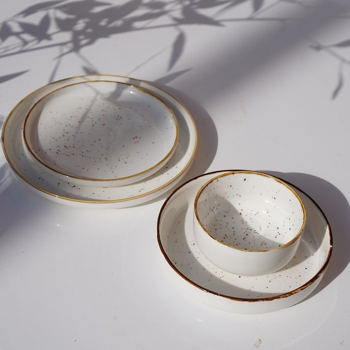 Speckled Ivory Dinner Set (24 Pieces)