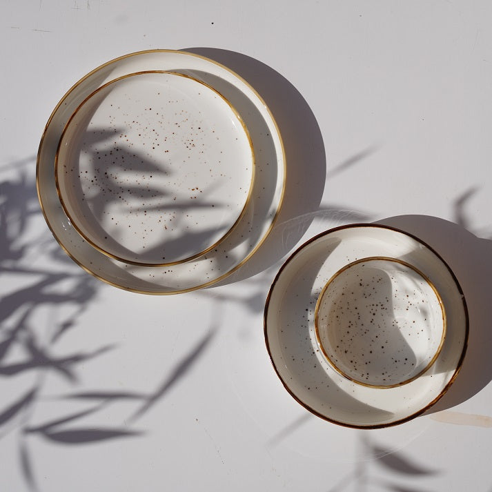 Speckled Ivory Dinner Set (24 Pieces)