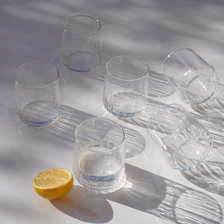 Ripple Clear Tumbler Set (6 Pieces)